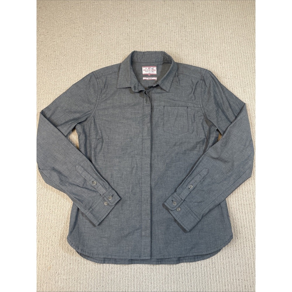 Giro Sport Design Women's Large Road Wind Shirt Gray Button Down